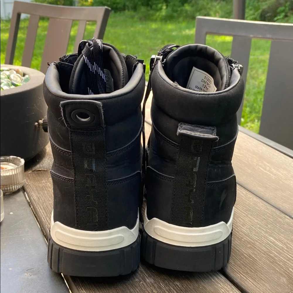 Day Five Daemon Black & White Men's Mid Cut Sneaker Boots  Size 12